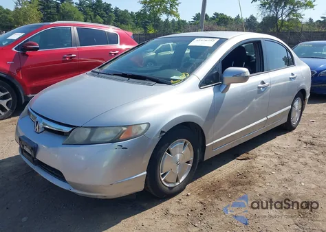 2006 Honda Civic Hybrid from USA, damaged, VIN JHMFA36276S012790